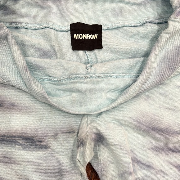 MONROW blue tie dye ombré sweatpants - Picture 2 of 3